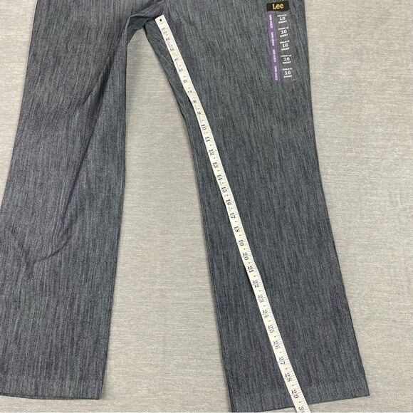 Lee Regular Fit Straight Leg Lightweight Secretly Shapes Pants Size 16S - Picture 8 of 12